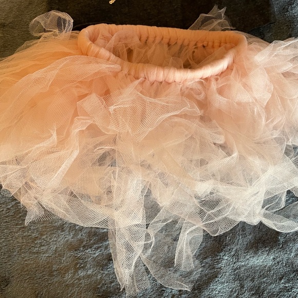 Bundle of 3: NWOT headband + NWOT mauve tutu skirt + Mayoral shirt, size 6-12M - Picture 3 of 11